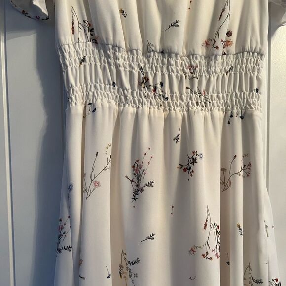 Gianni Bini dress white with floral pattern - Picture 3 of 11